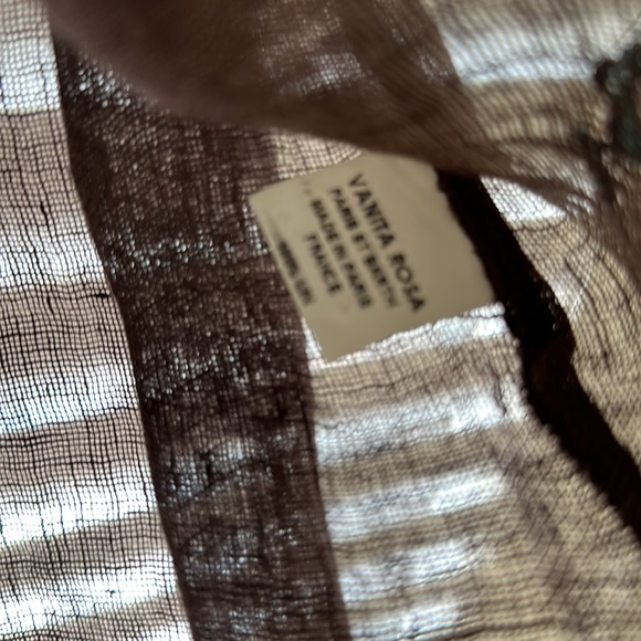 Vanity Rosa linen and lace Saint Barth mini dress tunic top. One size.  EUC - Picture 6 of 8